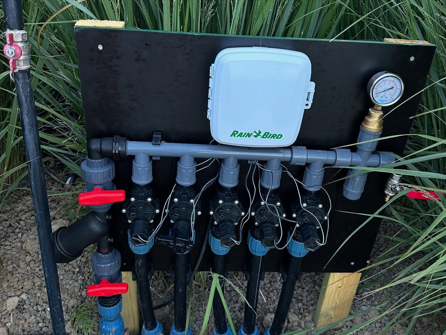 Kleppenkast van een automatische bewateringsinstallatie